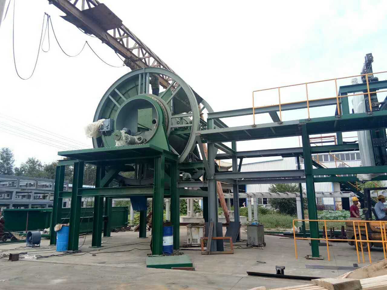 鼓式集棉機(jī)現(xiàn)場安裝